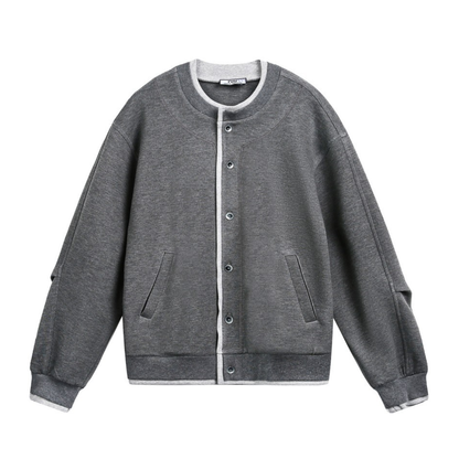 フェイクレイヤード　ストレッチ　カーディガン　N878