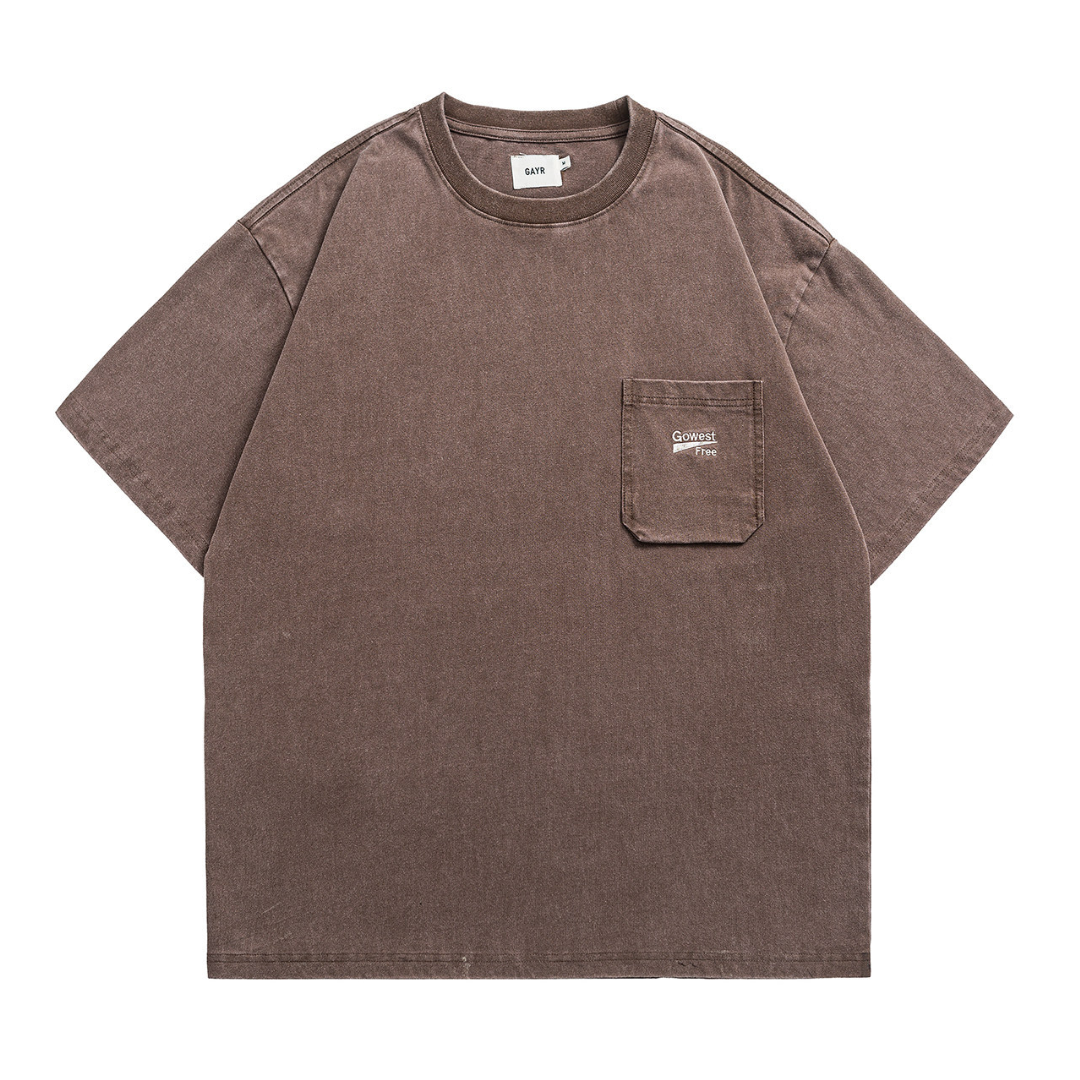 【Gowest Free】ポケット刺繍　Tシャツ　N1625