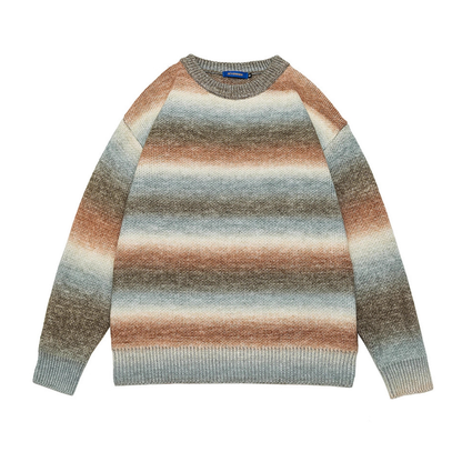 Faux layered wool polo collar knit N748