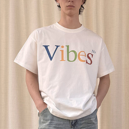 【Vibes】マルチカラーロゴ　Tシャツ　N1505