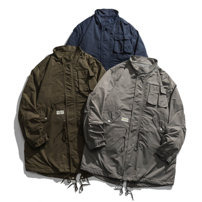 ナイロンコットン　ユーティリティ　モッズコート　N1272