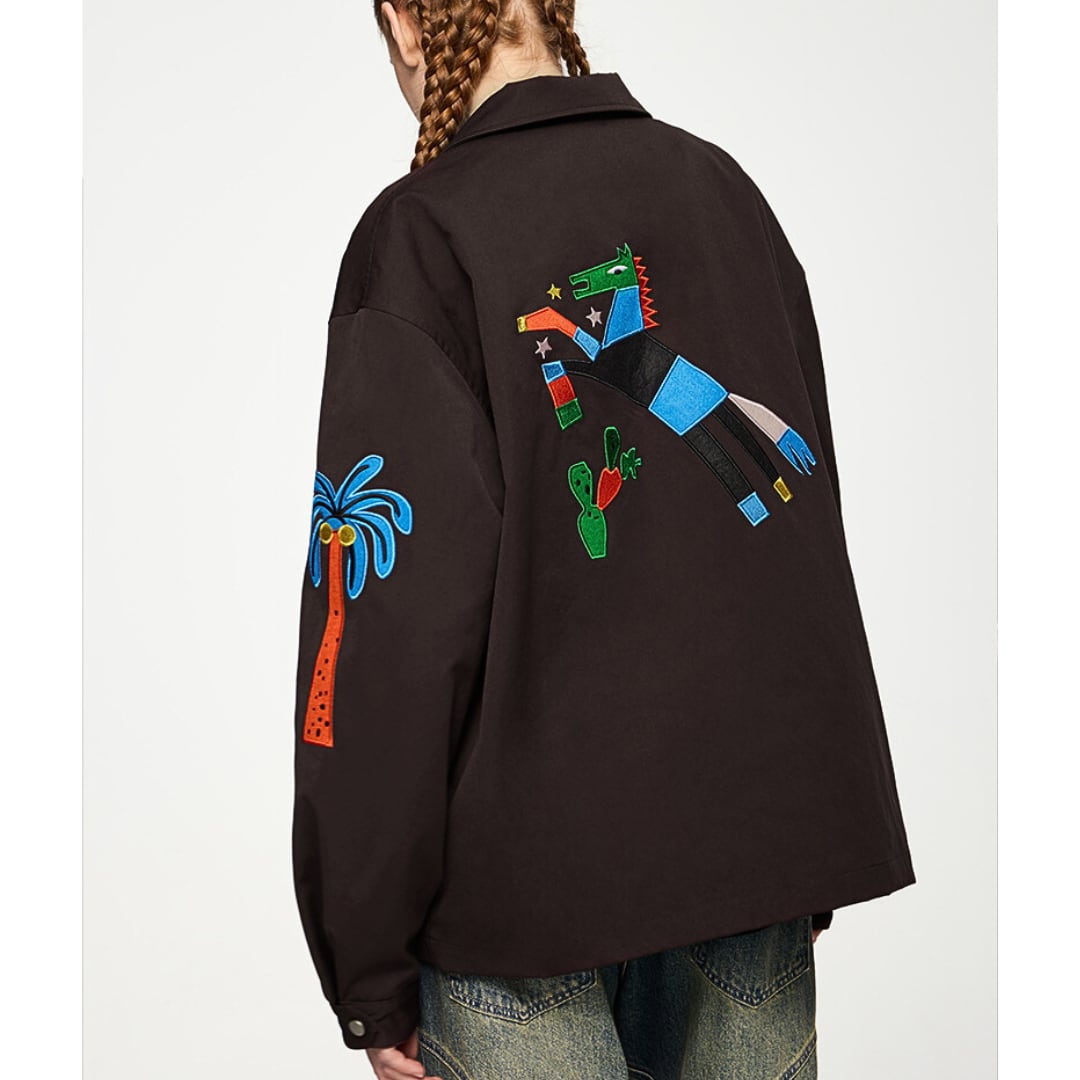 Embroidery　ZIPジャケット　B825