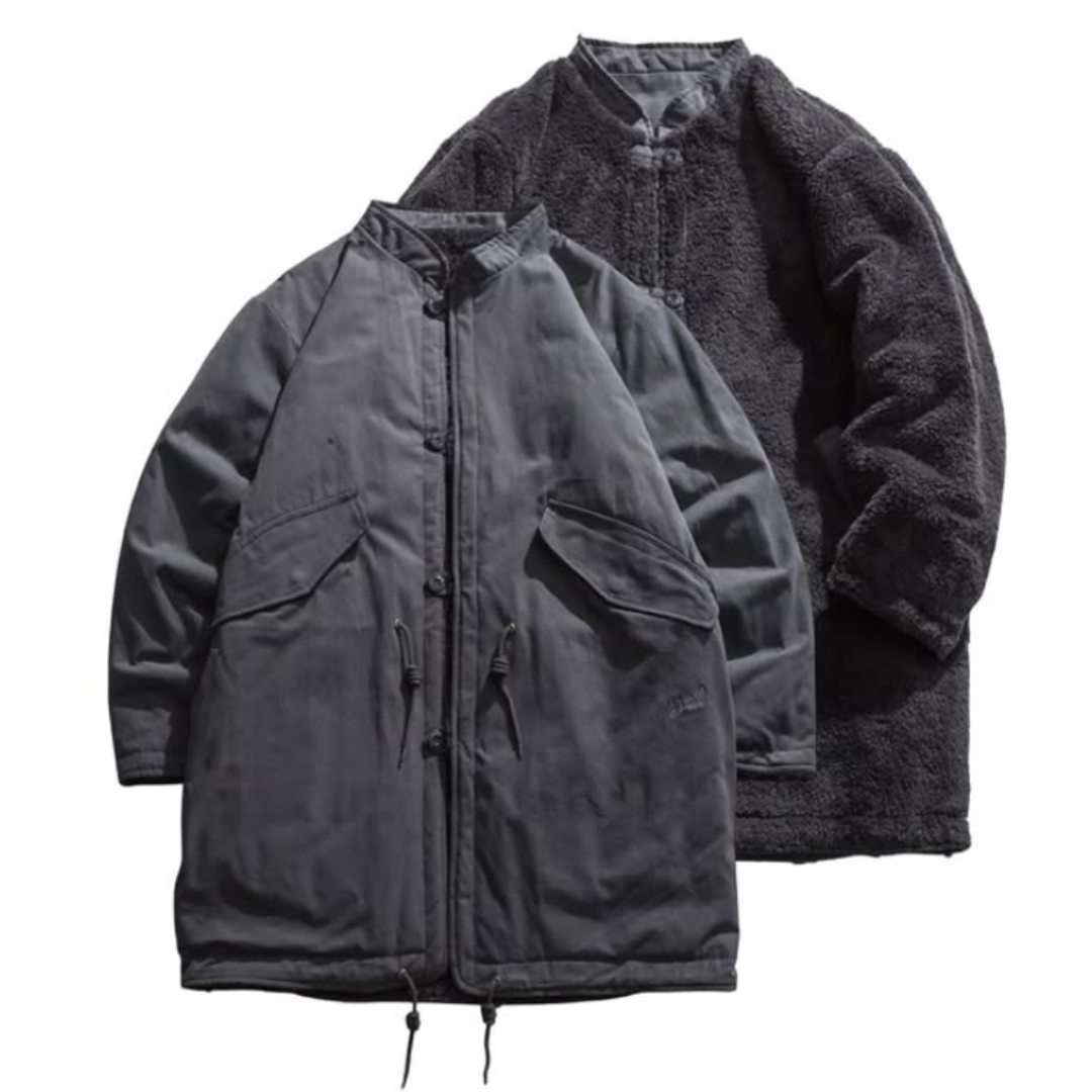 リバーシブル　裏ボア　モッズコート　N971