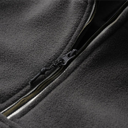 Fleece half-zip stand pullover C168