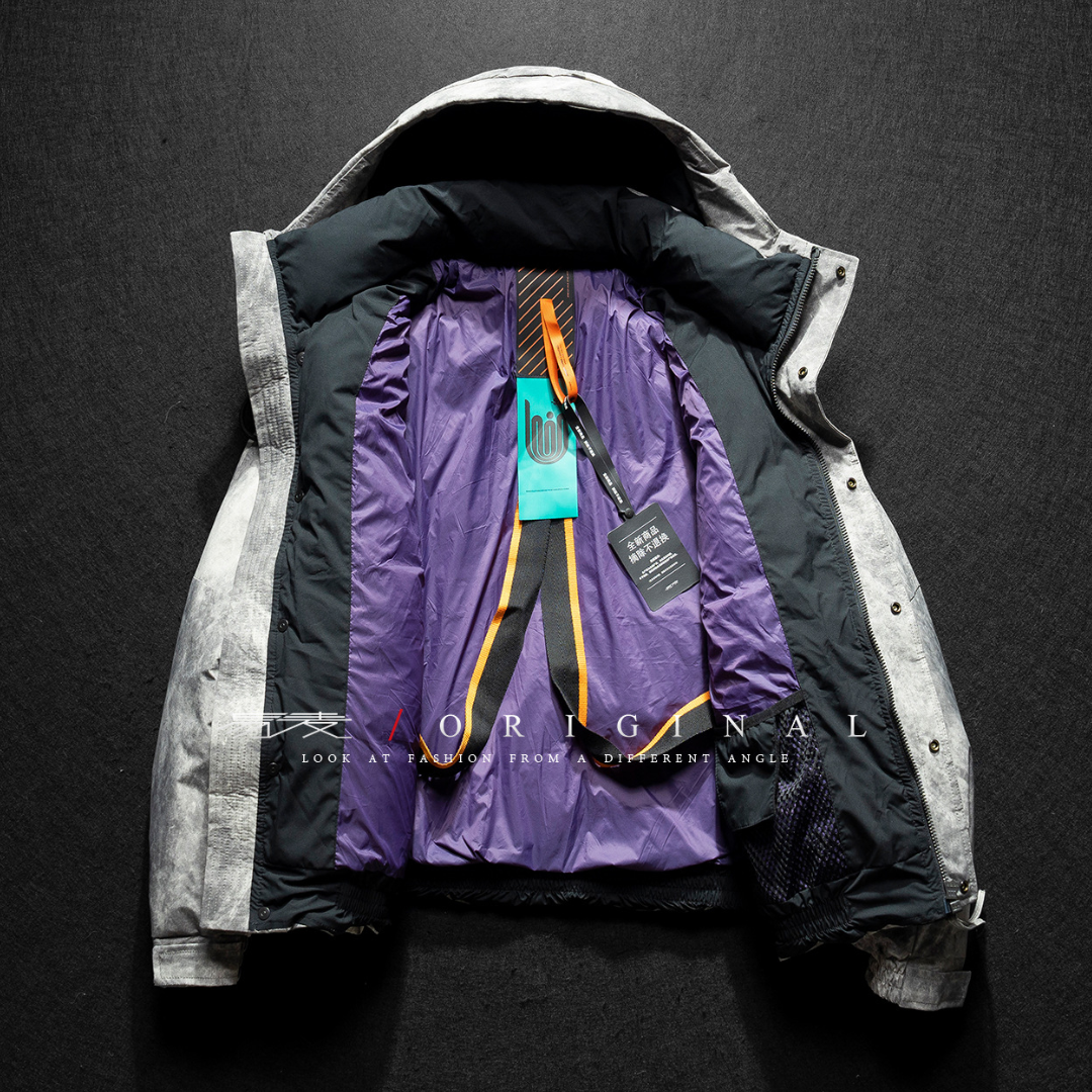 [YMORIGINAL] White Duck Down Fog Color Hooded Jacket N843