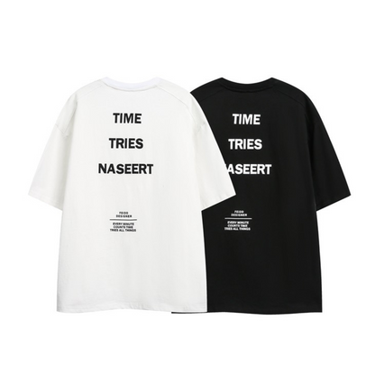【TIME TRIES NASEERT】　プリントTシャツ　N445