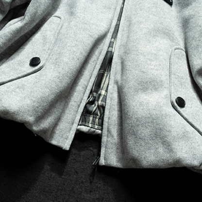 [YMORIGINAL] White Duck Down Woolly PE Stand Jacket N851