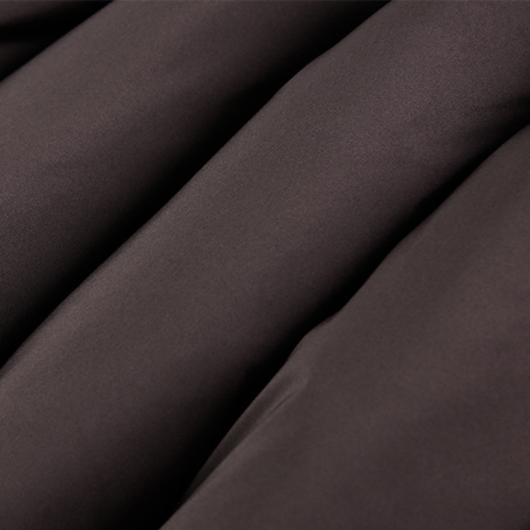 Faux layered wool polo collar knit N748