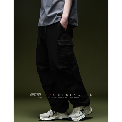 【Y.M.ORIGINAL】コットンポリエステル　マルチタック　カーゴパンツ　N972
