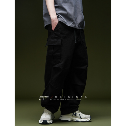 【Y.M.ORIGINAL】コットンポリエステル　マルチタック　カーゴパンツ　N972