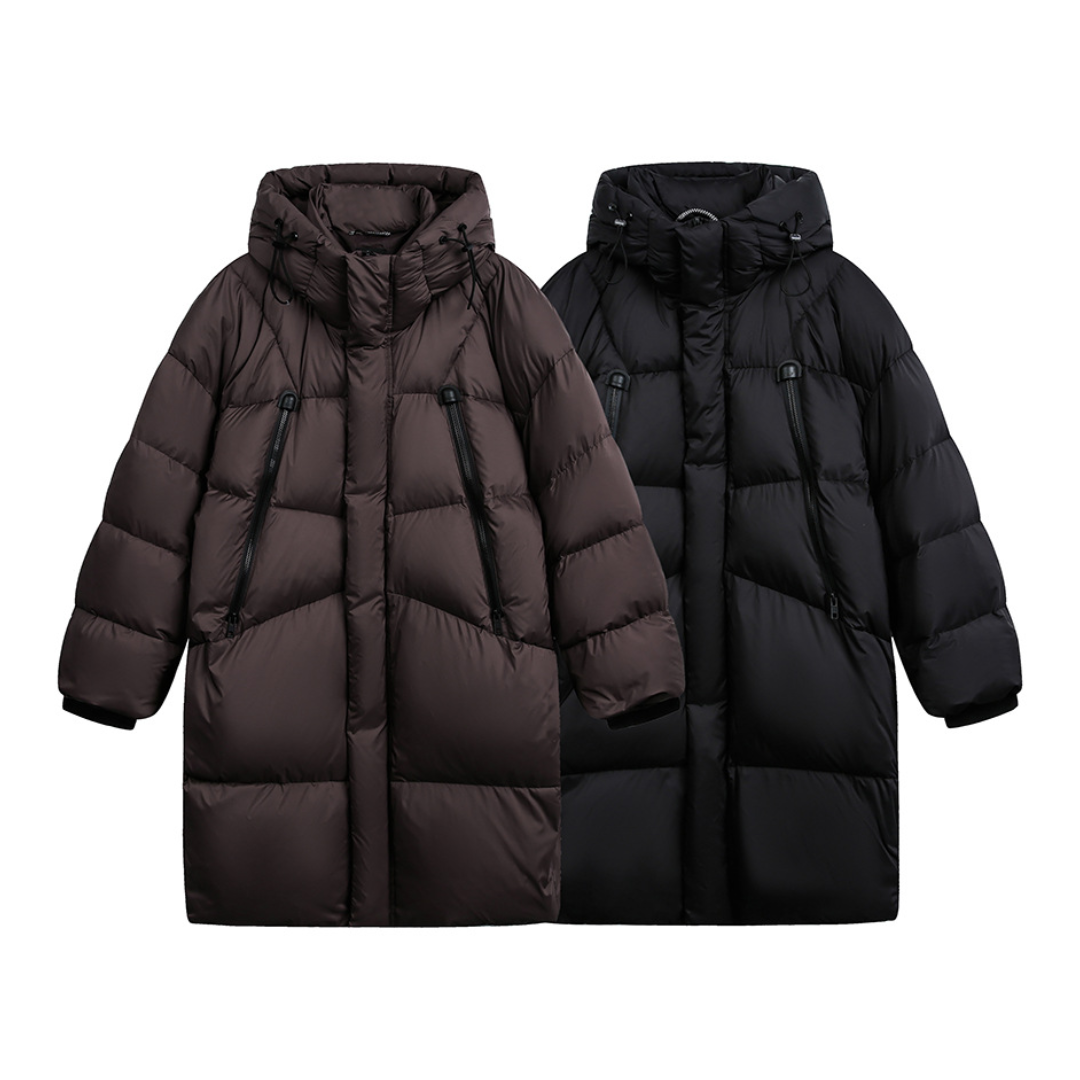 Faux layered wool polo collar knit N748