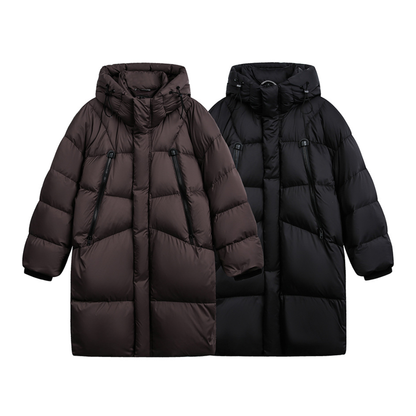 Faux layered wool polo collar knit N748