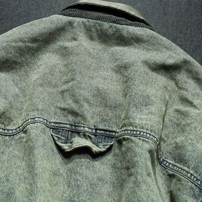 【Y.M.ORIGINAL】ホワイトダックダウン　デニムコンビ　ジャケット　N847