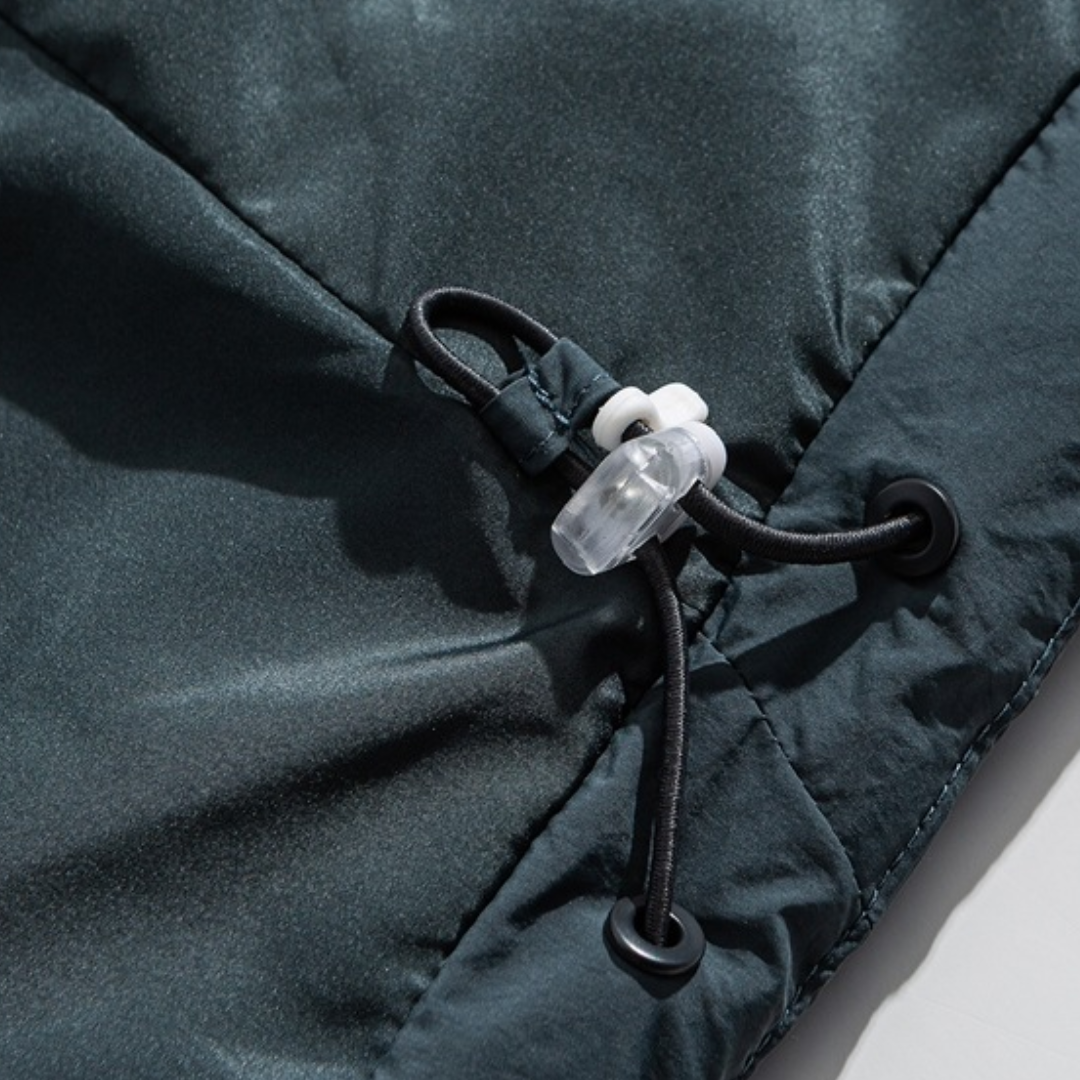 White Down Raglan Sleeve Hooded Jacket N1024