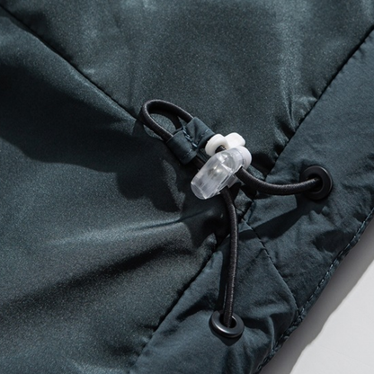 White Down Raglan Sleeve Hooded Jacket N1024