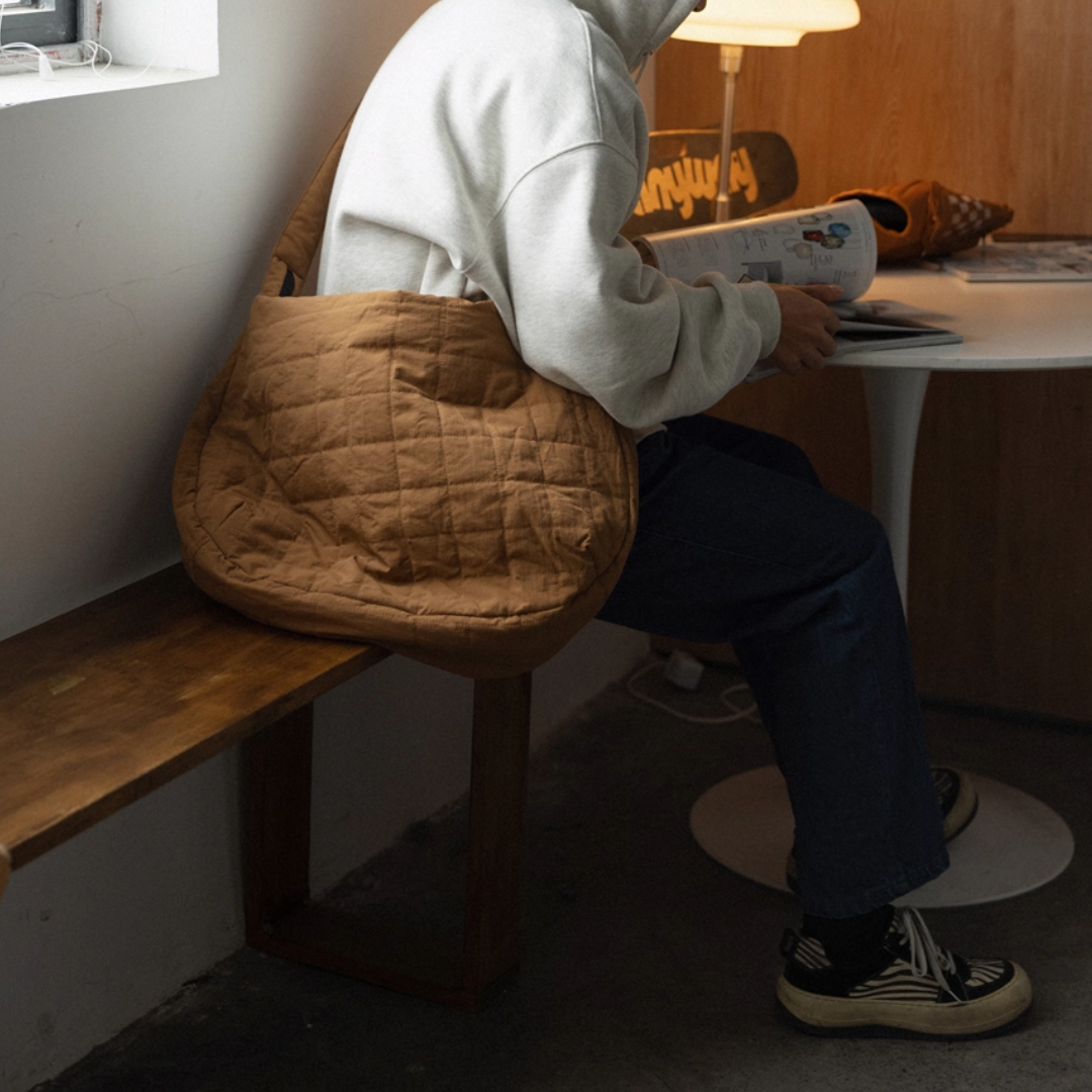 Quilted Big Shoulder Bag N710