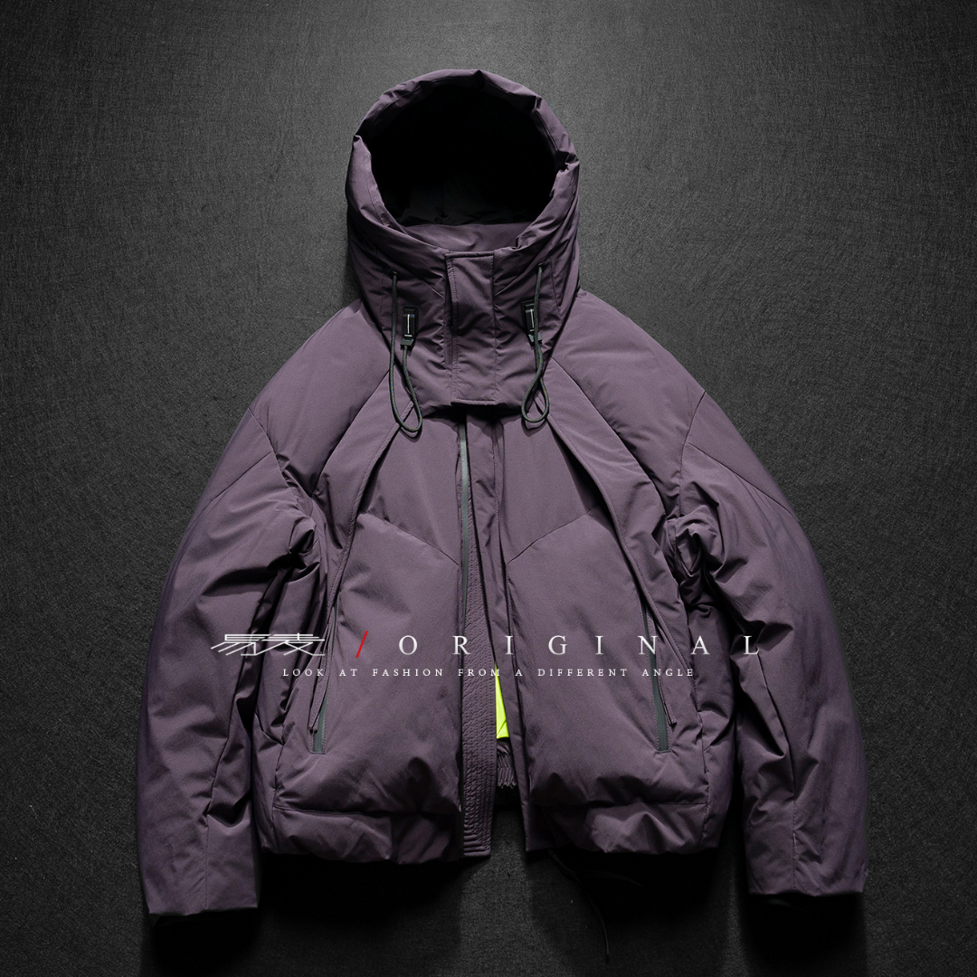 【Y.M.ORIGINAL】ホワイトダックダウン　ボリューム　フードジャケット　N855