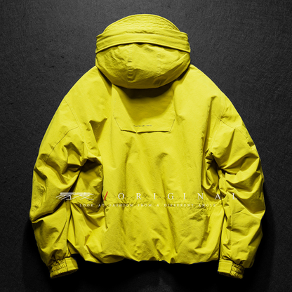 [YMORIGINAL] White Duck Down Zip Pocket Hooded Jacket N852