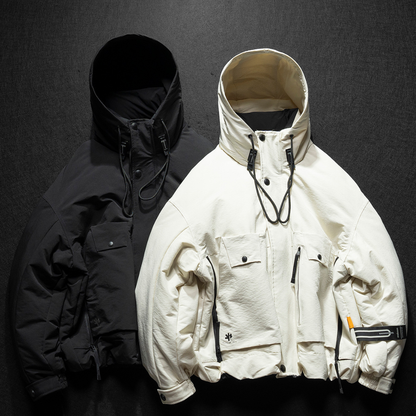 [YMORIGINAL] White Duck Down Utility Hooded Jacket N857