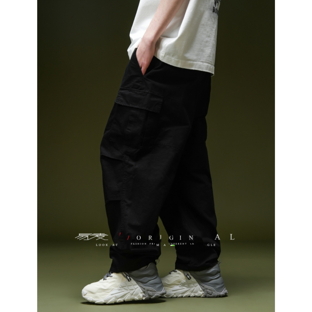 【Y.M.ORIGINAL】コットンポリエステル　マルチタック　カーゴパンツ　N972