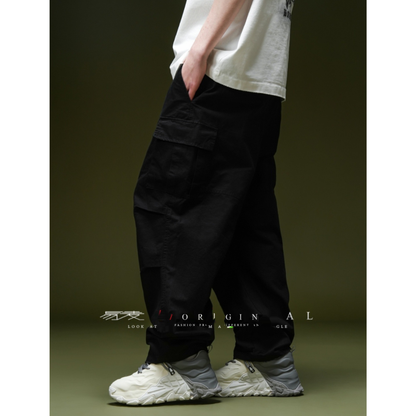 【Y.M.ORIGINAL】コットンポリエステル　マルチタック　カーゴパンツ　N972