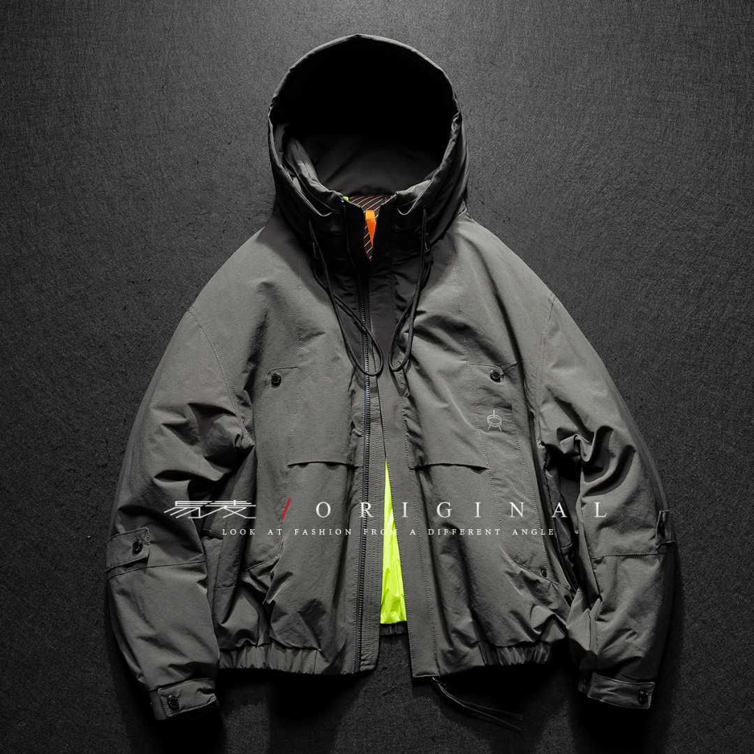 [YMORIGINAL] White Duck Down High Neck Hooded Jacket N854