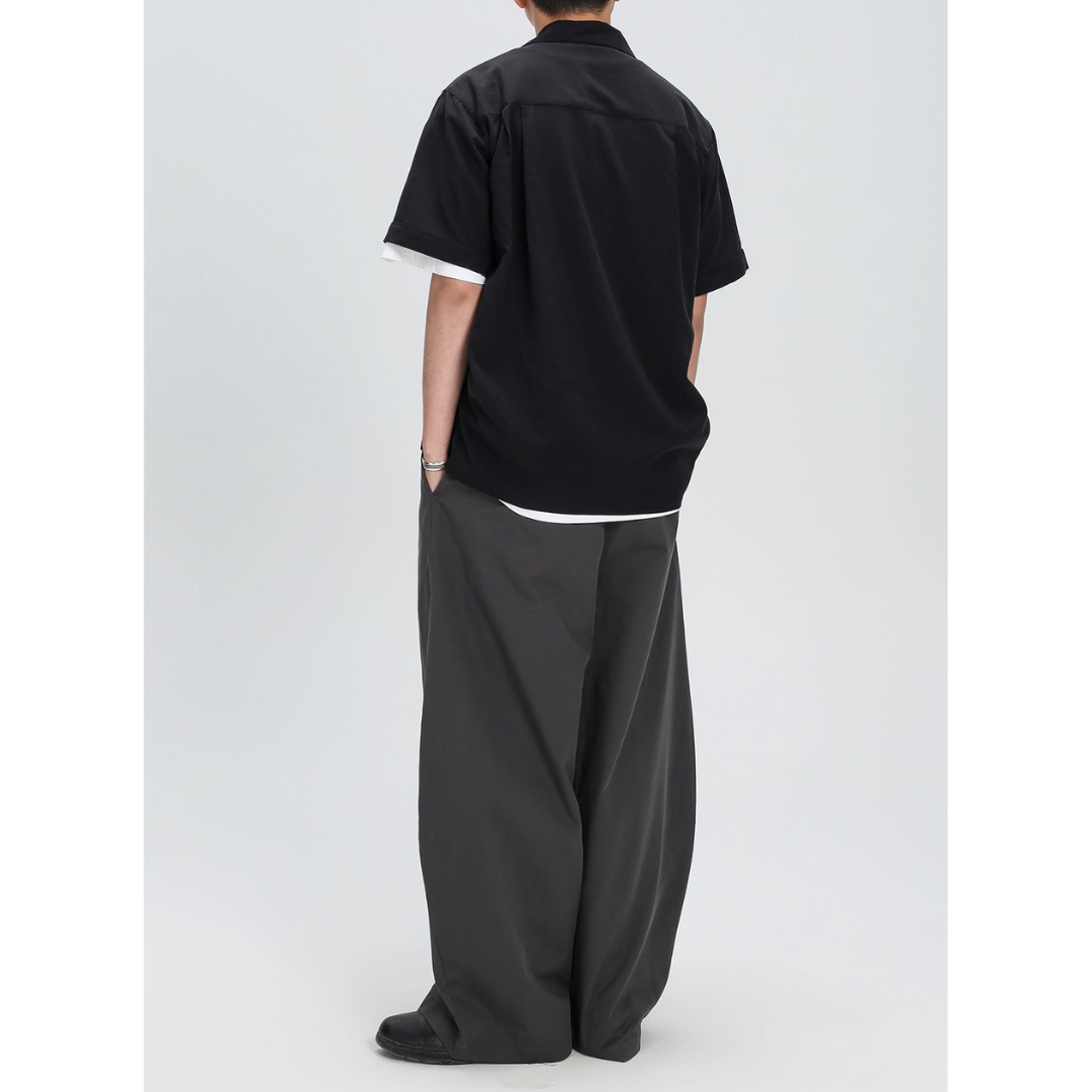 Tencel Cotton Wide Barrel Pants N741