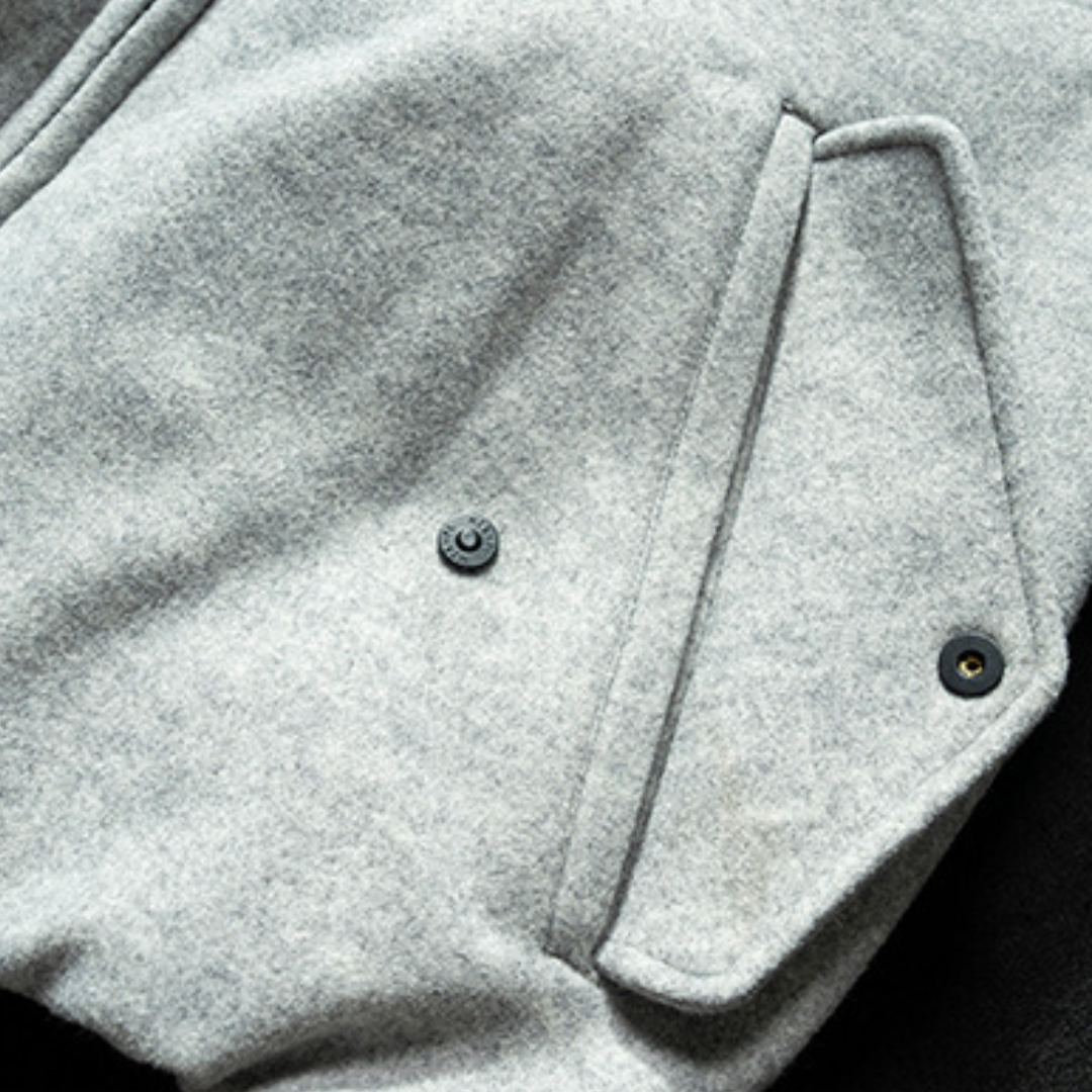 [YMORIGINAL] White Duck Down Woolly PE Stand Jacket N851