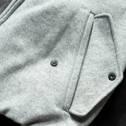 [YMORIGINAL] White Duck Down Woolly PE Stand Jacket N851