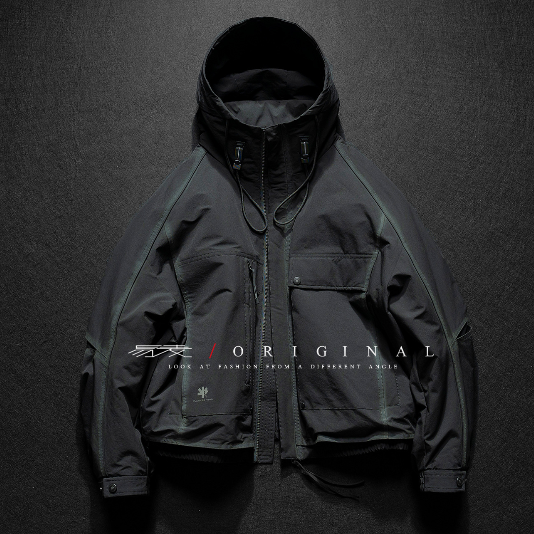 [YMORIGINAL] Arm slit, big pocket, short down jacket N858