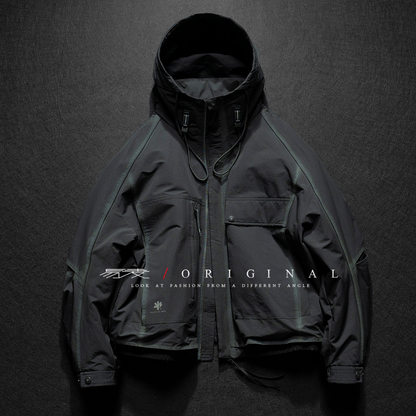 [YMORIGINAL] Arm slit, big pocket, short down jacket N858