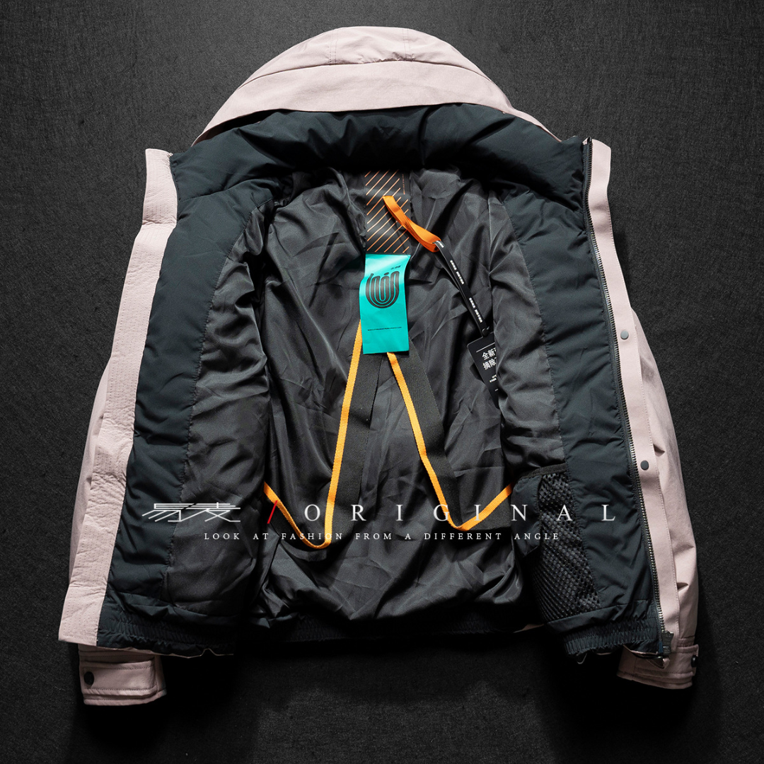 [YMORIGINAL] White Duck Down Big Pocket Hooded Jacket N849