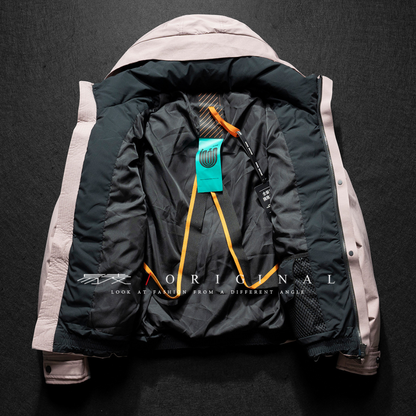 [YMORIGINAL] White Duck Down Big Pocket Hooded Jacket N849