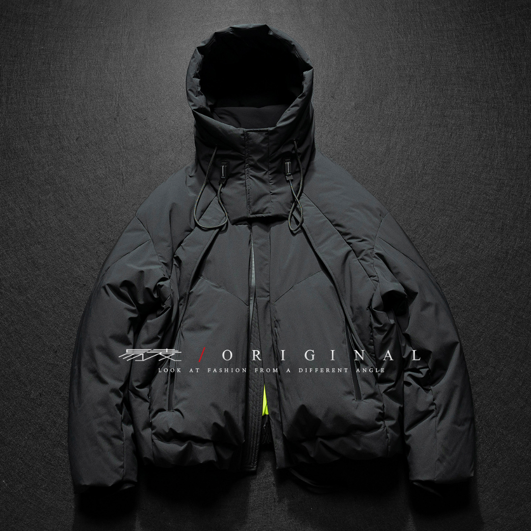 【Y.M.ORIGINAL】ホワイトダックダウン　ボリューム　フードジャケット　N855