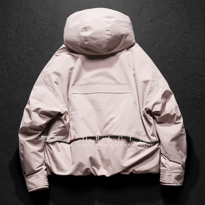 [YMORIGINAL] White Duck Down Big Pocket Hooded Jacket N849