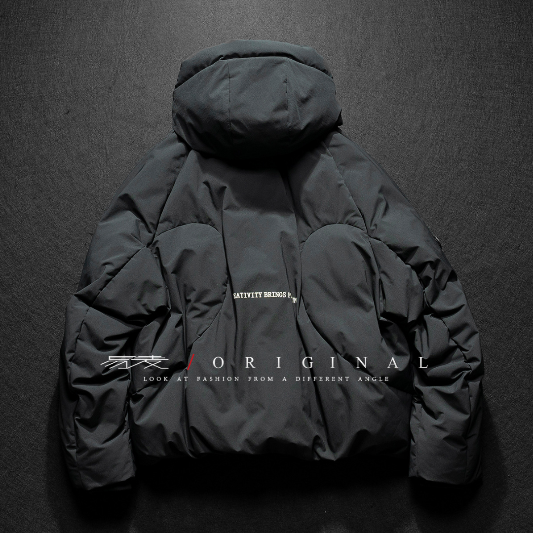 【Y.M.ORIGINAL】ホワイトダックダウン　ボリューム　フードジャケット　N855