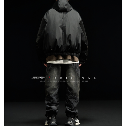 [YMORIGINAL] White Duck Down Layered Denim Jacket N840