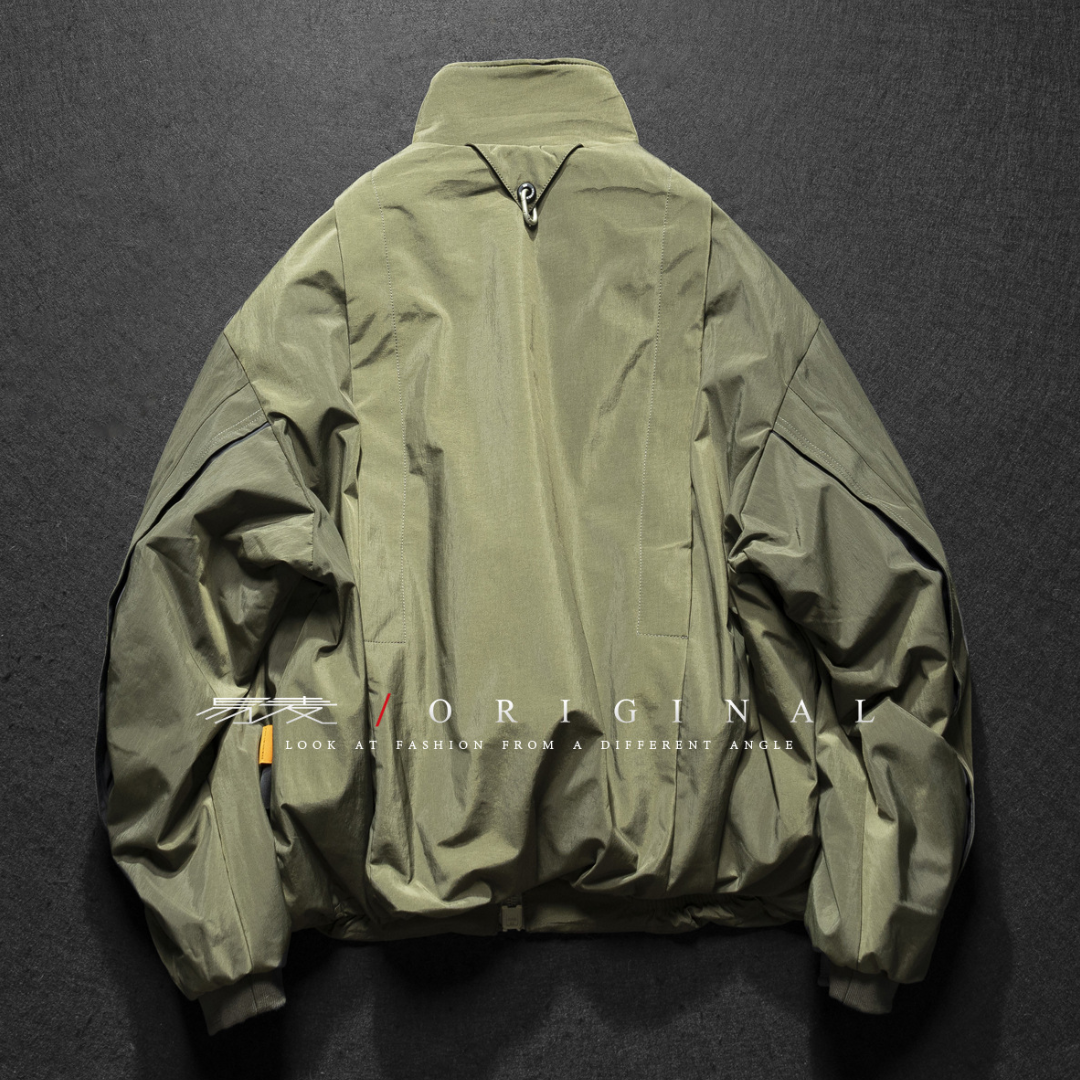 [YMORIGINAL] White Duck Down Stand Collar Jacket N841