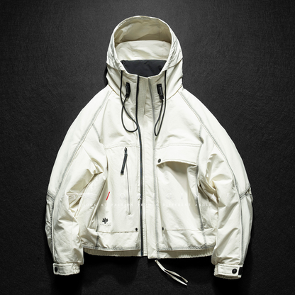 [YMORIGINAL] Arm slit, big pocket, short down jacket N858