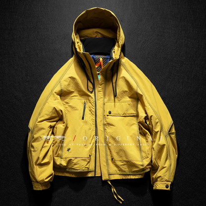 [YMORIGINAL] Arm slit, big pocket, short down jacket N858