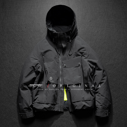 [YMORIGINAL] White Duck Down Big Pocket Hooded Jacket N849