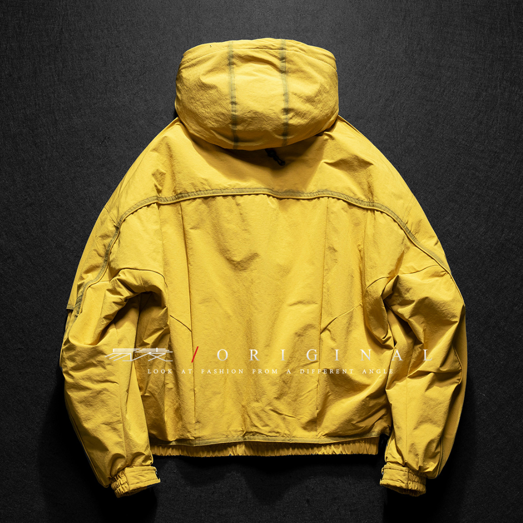 [YMORIGINAL] Arm slit, big pocket, short down jacket N858