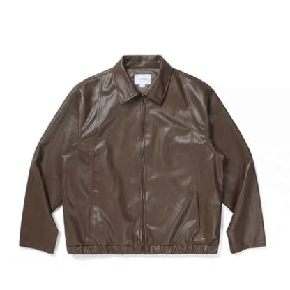 シングルレザー　ショートジャケット B559