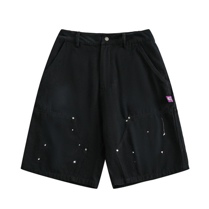 ペイント　ワーク　ハーフパンツ　N325