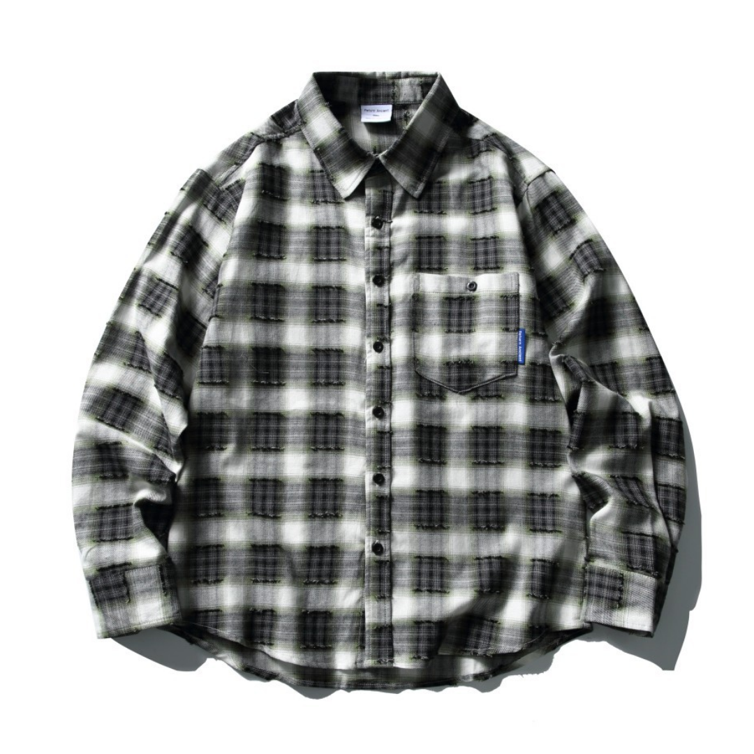 ブロークンチェック　シャツ　N1047