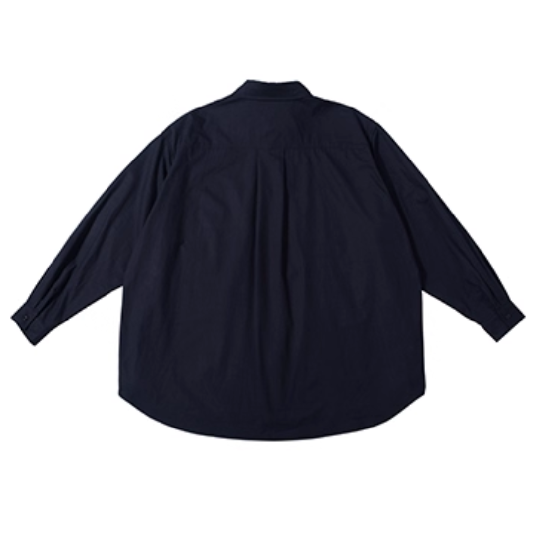 Oversized button-down long sleeve shirt A046