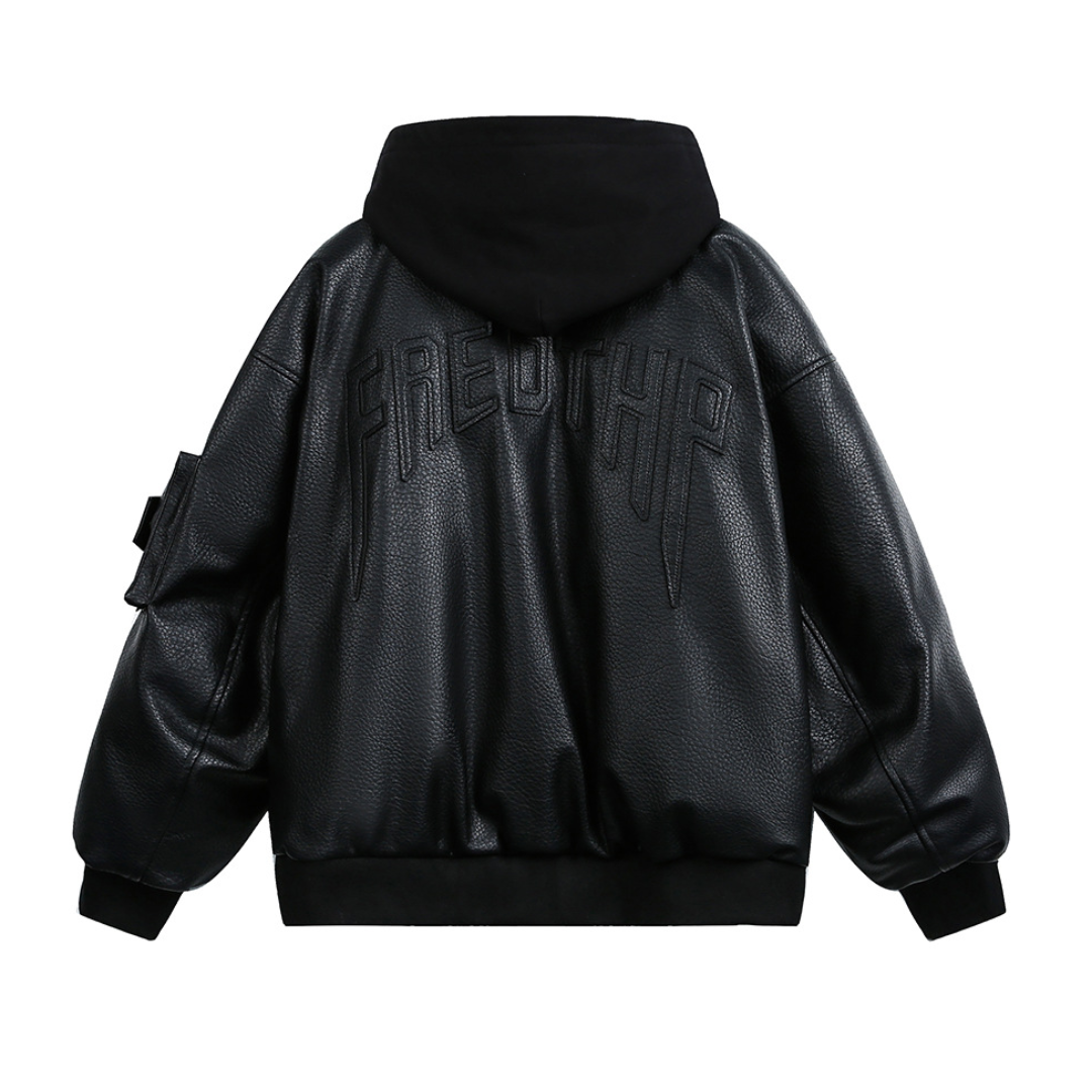 Faux layered wool polo collar knit N748