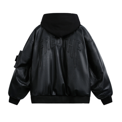 Faux layered wool polo collar knit N748