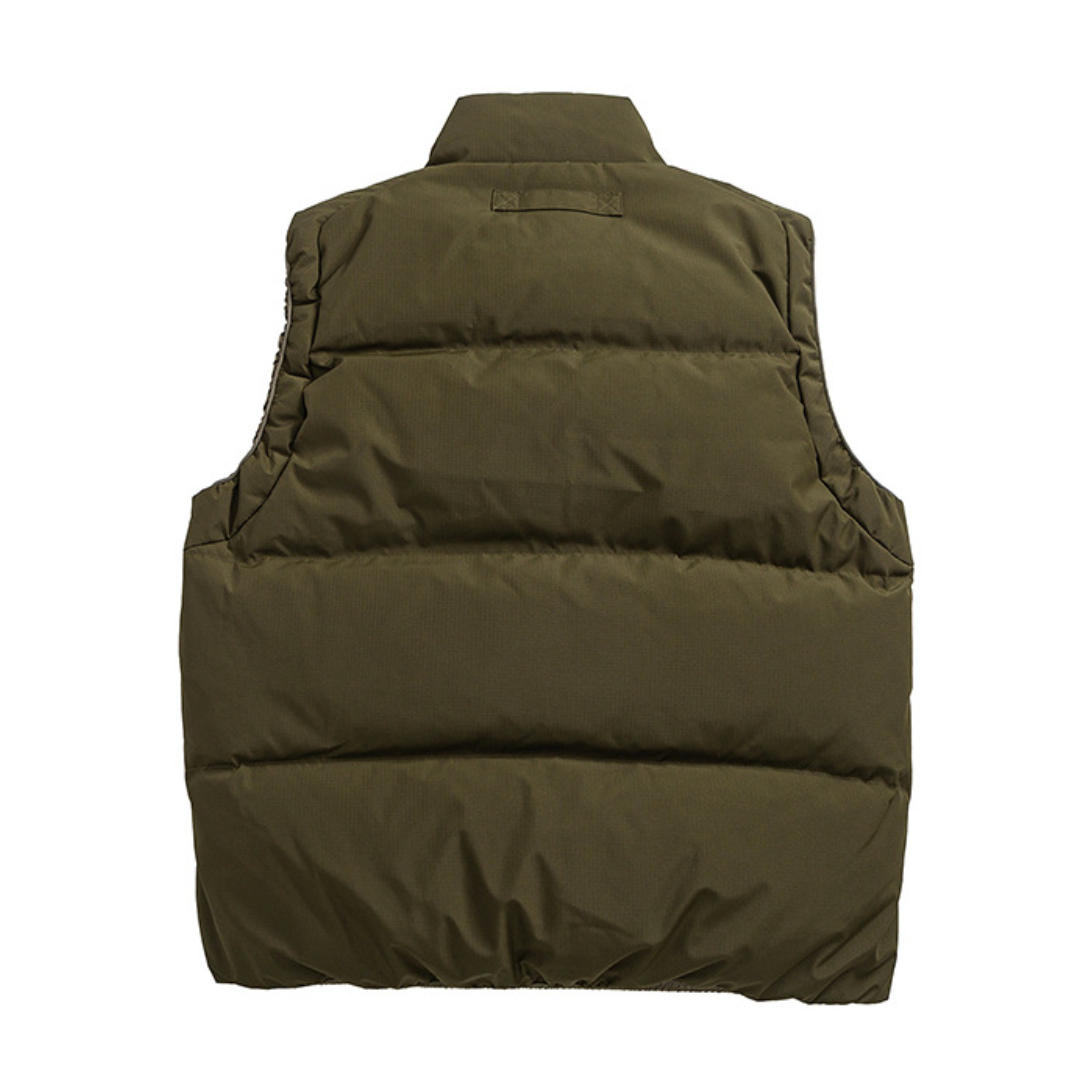 Faux layered wool polo collar knit N748