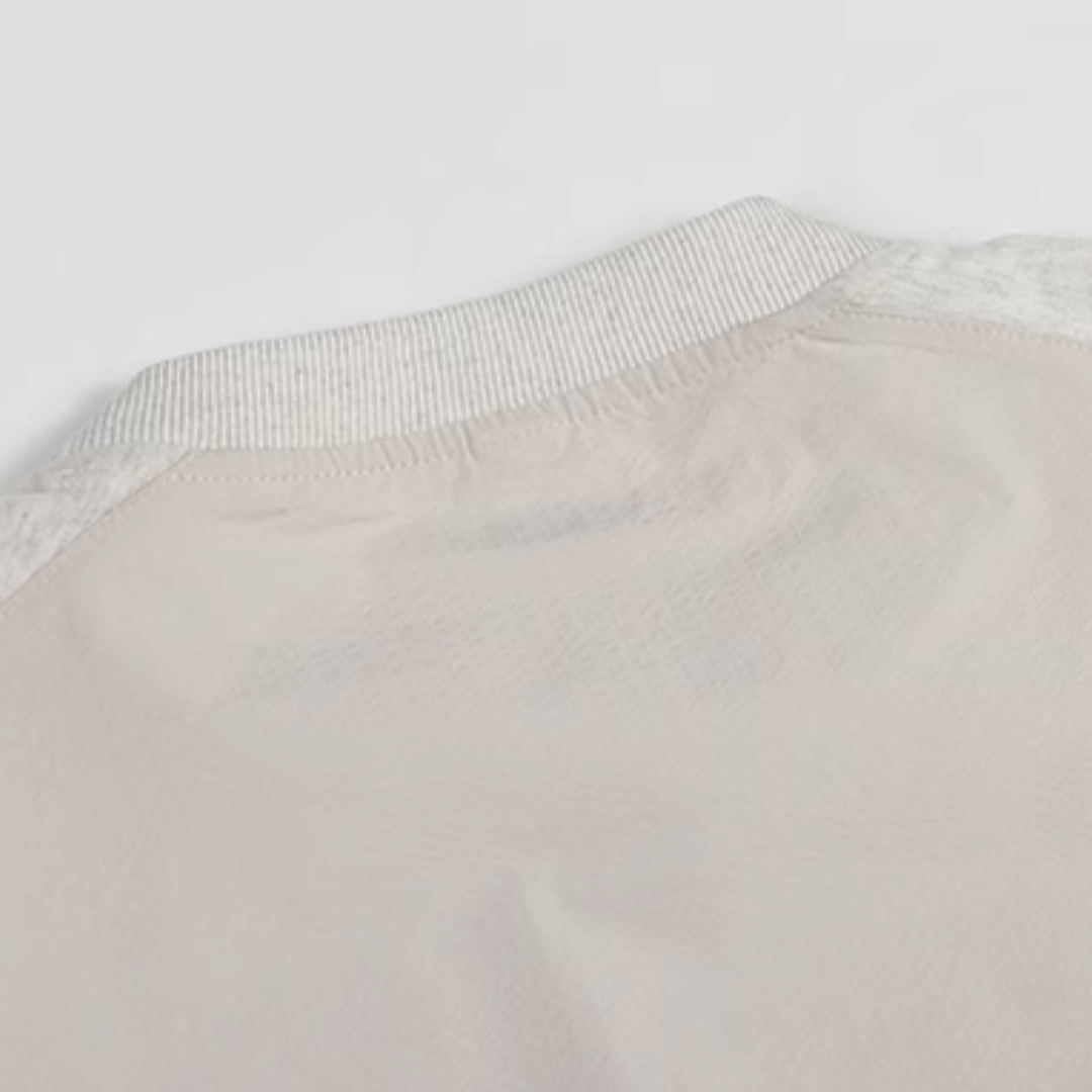 バックサイド　布帛切り替え　Tシャツ　N404